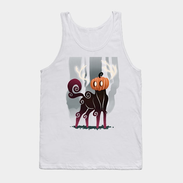 Pumpkin Mare Tank Top by earthninkstudio